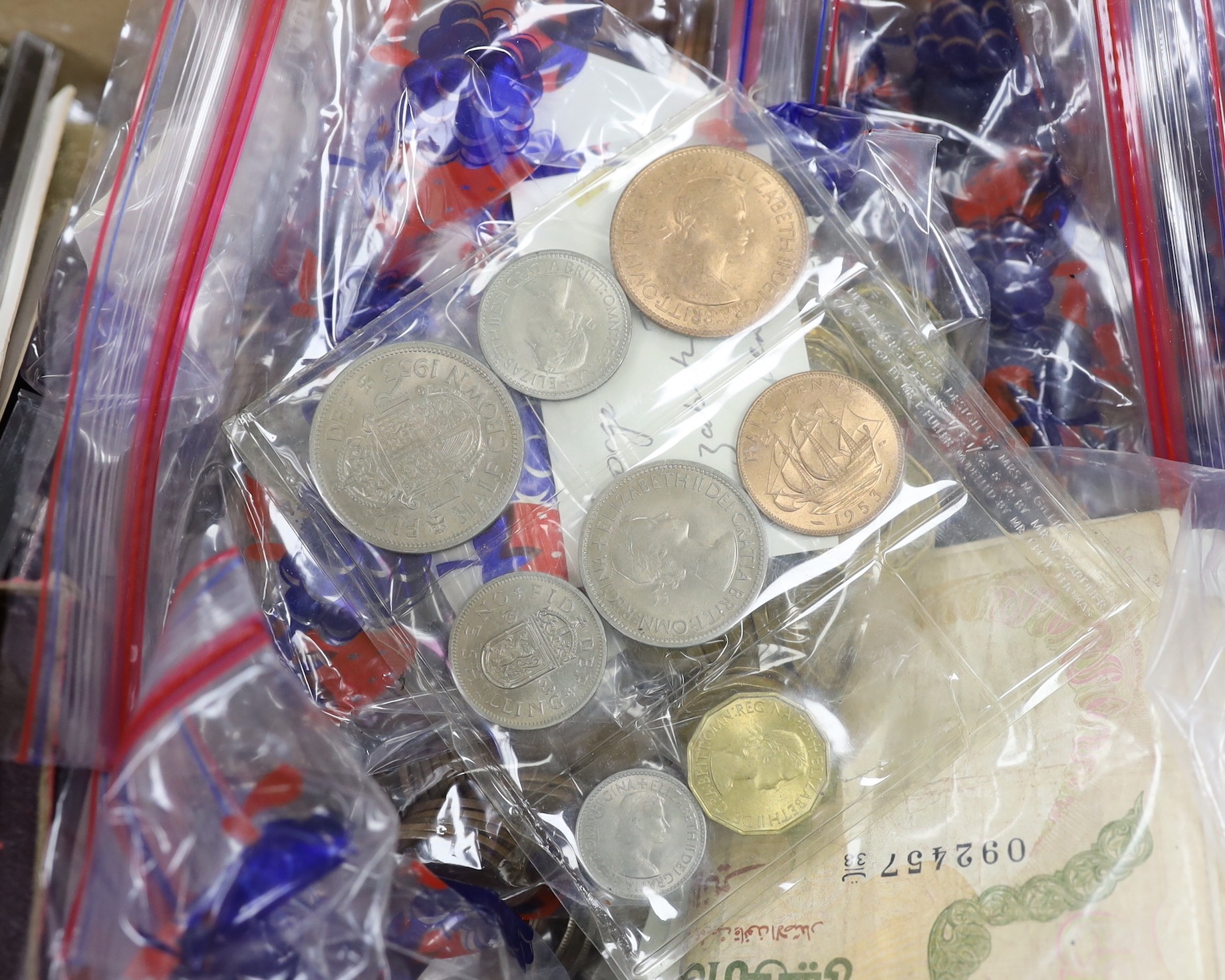A collection of coins